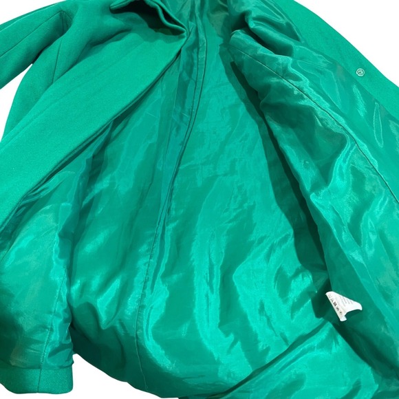 J.Crew Kelly Green Wool Coat Button Up Jacket Size 2 Holiday Gift Classic - Picture 10 of 14